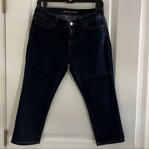 MICHAEL KORS JEANS | skinny blue jeans capri crop | size 4